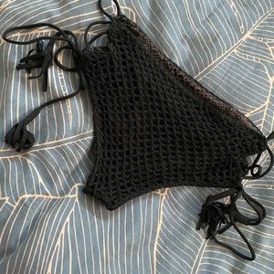 Acacia Swimwear Black Crochet Bottom